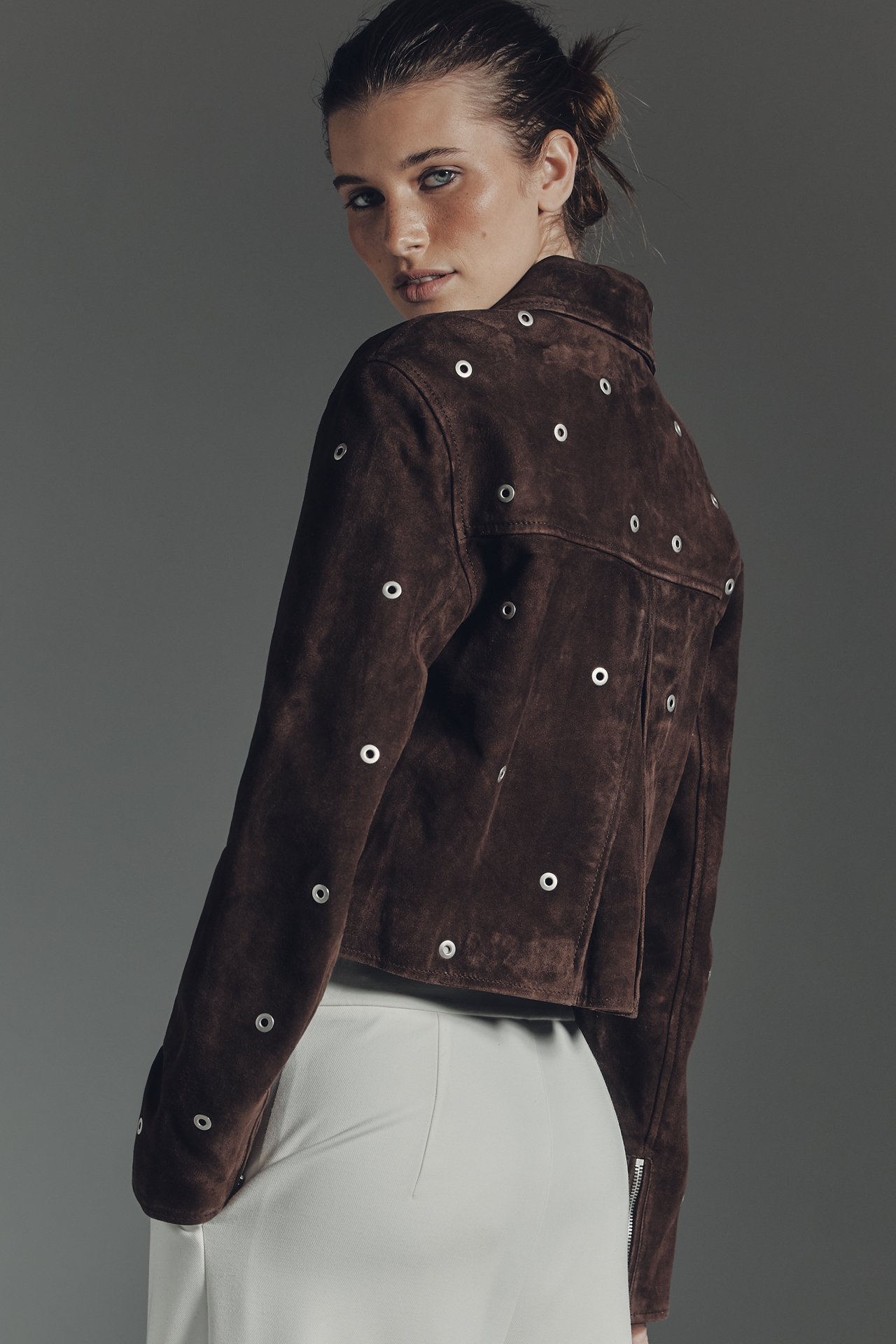 Avec Les Filles Suede Moto Jacket