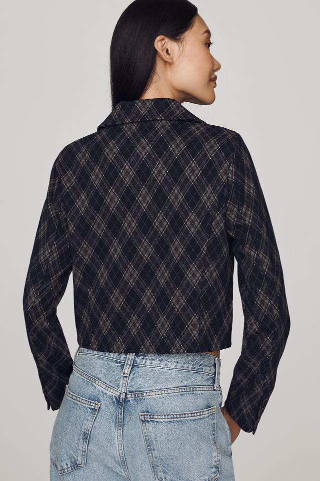 Avec Les Filles Cropped Knit Blazer #4