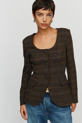 Avec Les Filles Waisted Blazer