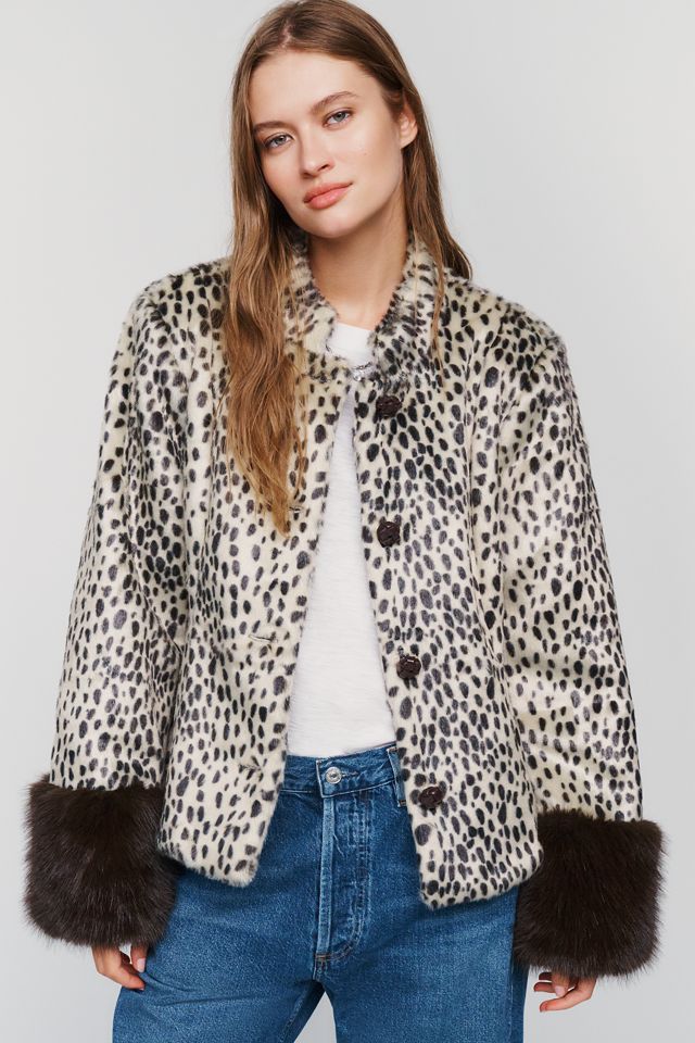 Avec Les Filles Faux Fur Cuff Jacket #3