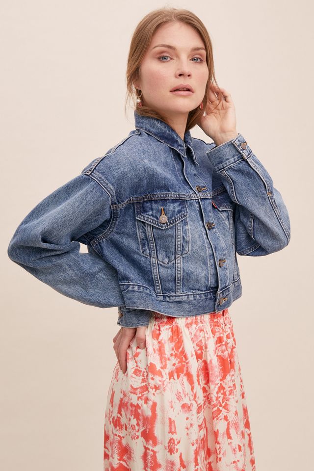 Levi's Cropped Trucker Denim Jacket #4