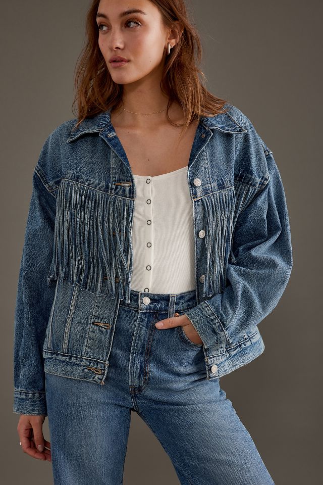 Levis fringe denim jacket 2025