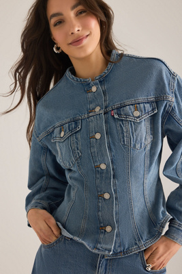 Levi's Women's Blue Denim Trucker Jacket Extra Small
