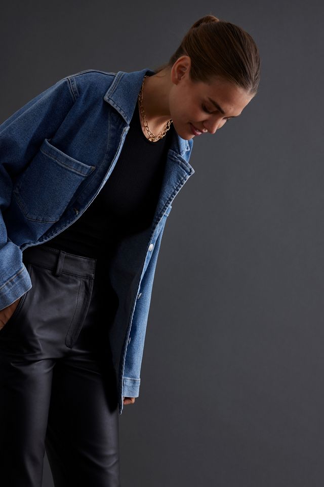 Selected Femme Belted Denim Jacket Anthropologie DE