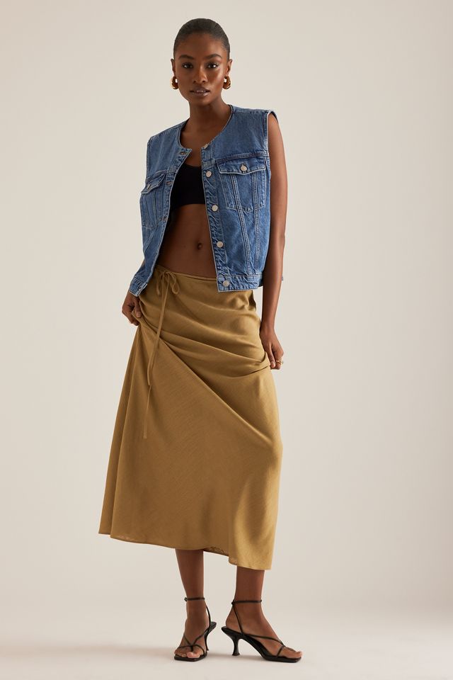 Selected Femme Rie Short Denim Vest #2