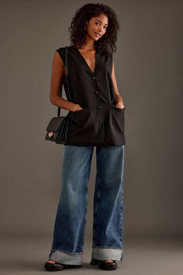 Selected Femme Mika Oversized Vest Top #1