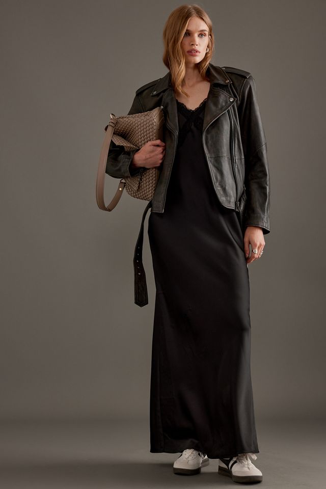 Veste en cuir de motard Nana Selected Femme #4