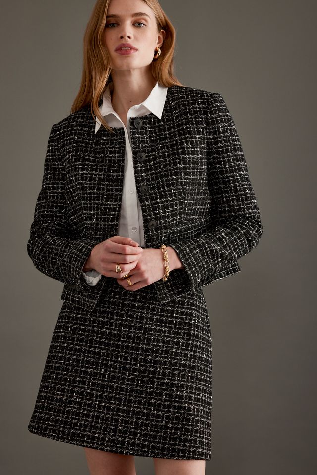 Selected  Wilma Cropped Tweed Blazer #3