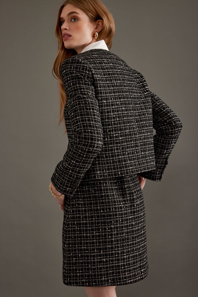 Selected  Wilma Cropped Tweed Blazer #1