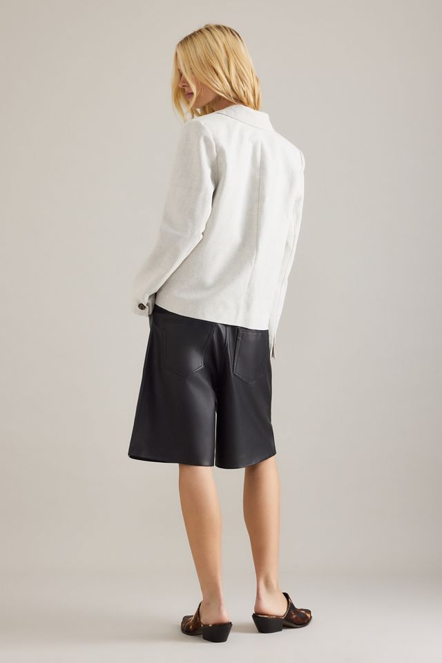Blazer Corto de Algodón y Lino Venja Selected Femme #1