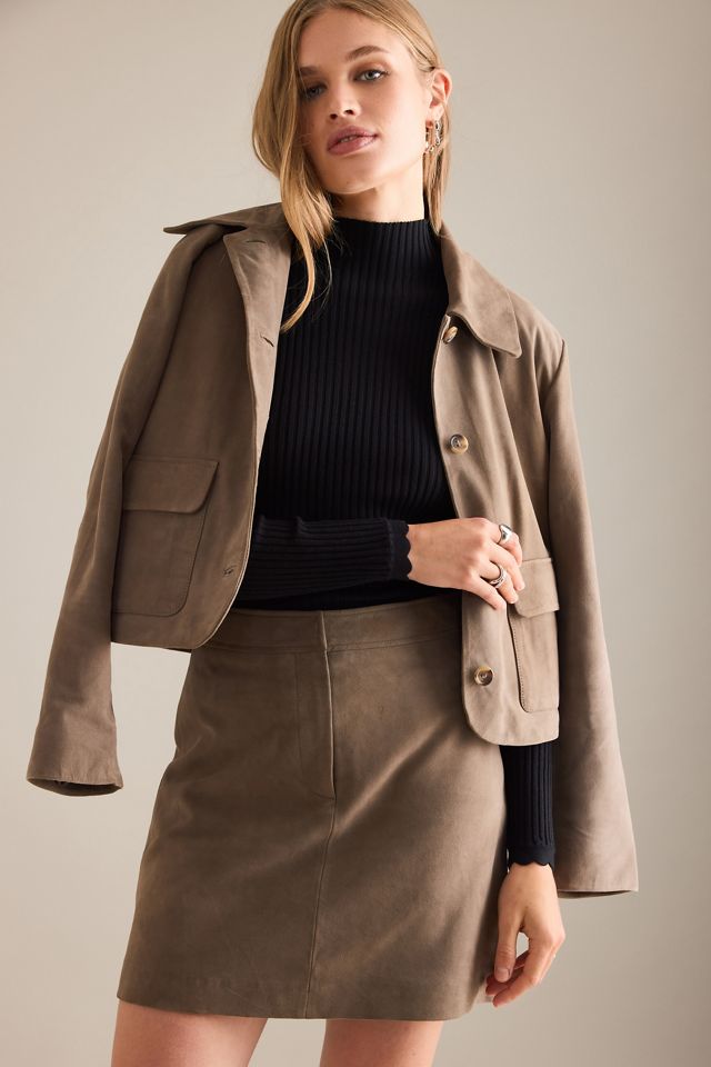 Selected Femme Veste en Daim Kaya #4