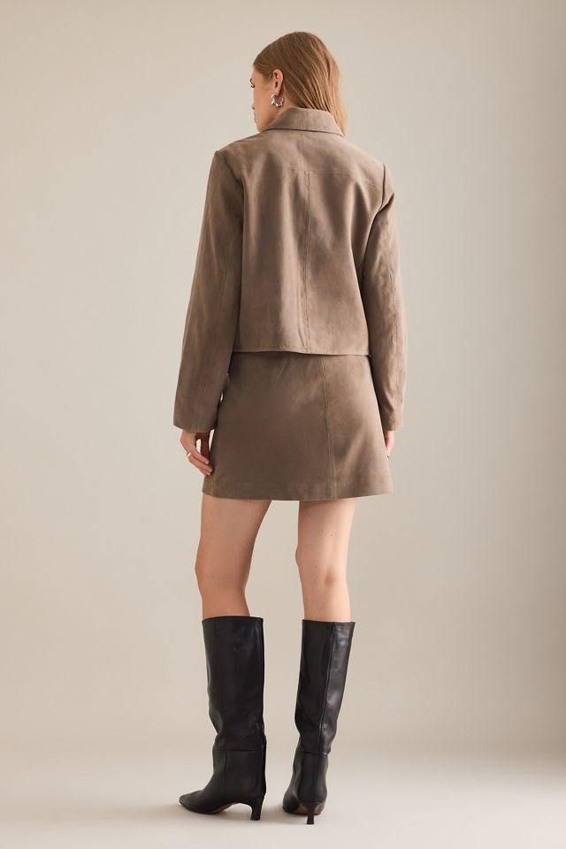 Selected Femme Veste en Daim Kaya #1