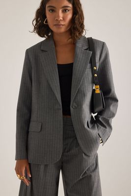 Selected Blazer Oversize a Righe Tonia