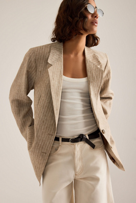 Selected Isa Relaxed Linen Blazer