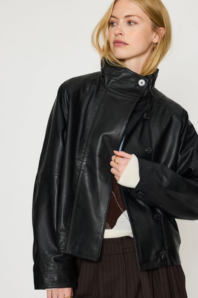Giacca in Pelle Relaxed Selected #3