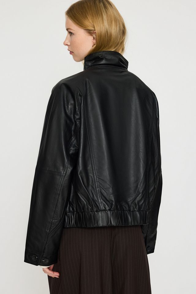 Giacca in Pelle Relaxed Selected #5