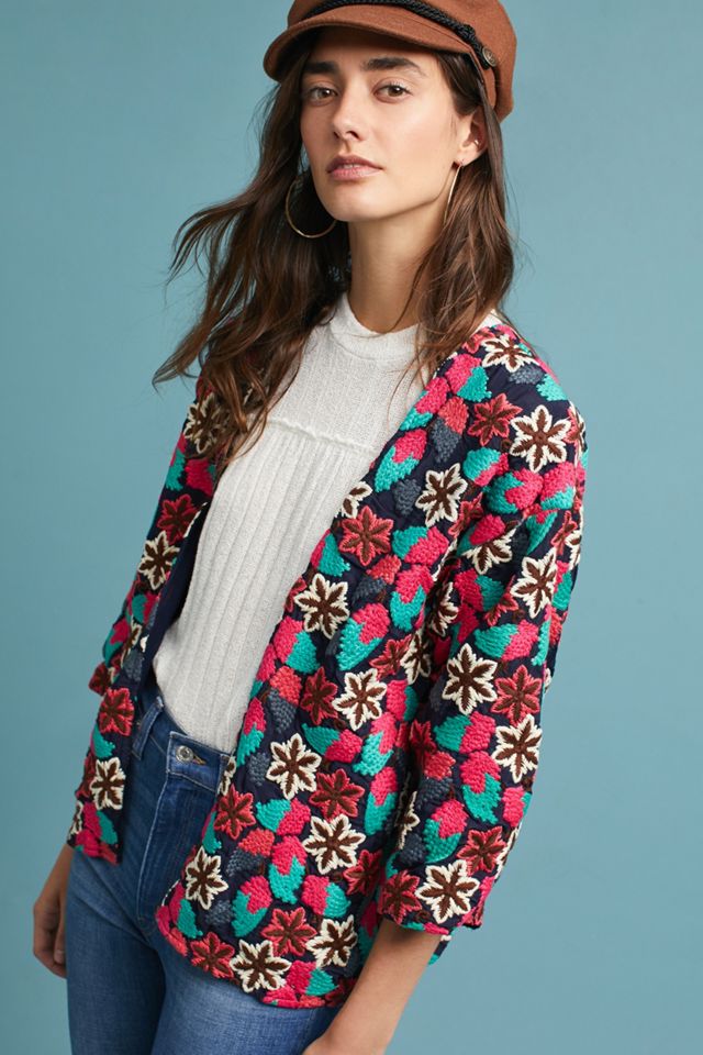Hydrangea Embroidered Kimono Jacket #2