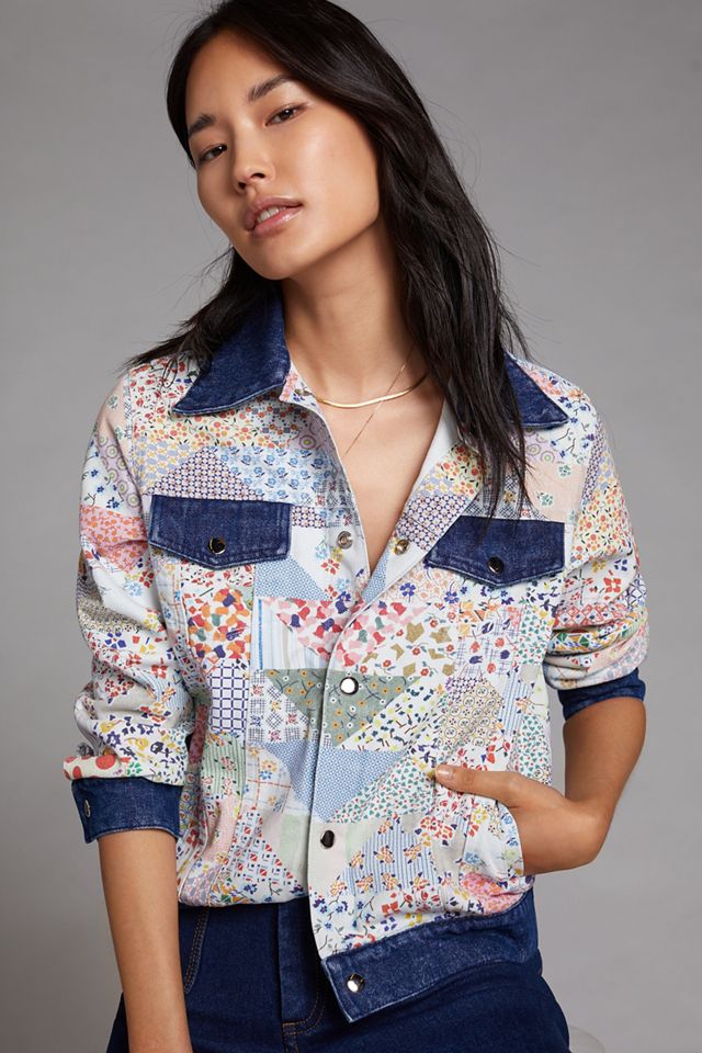 Carleen Denim Trucker Jacket | Anthropologie