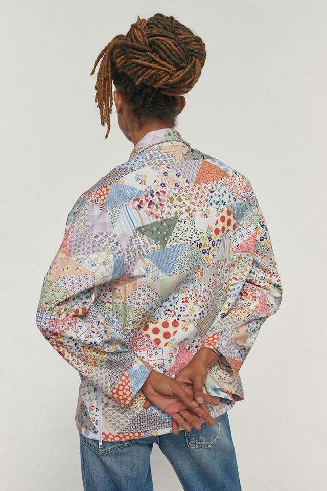 Carleen Patchwork Quarter-Zip Pullover #3