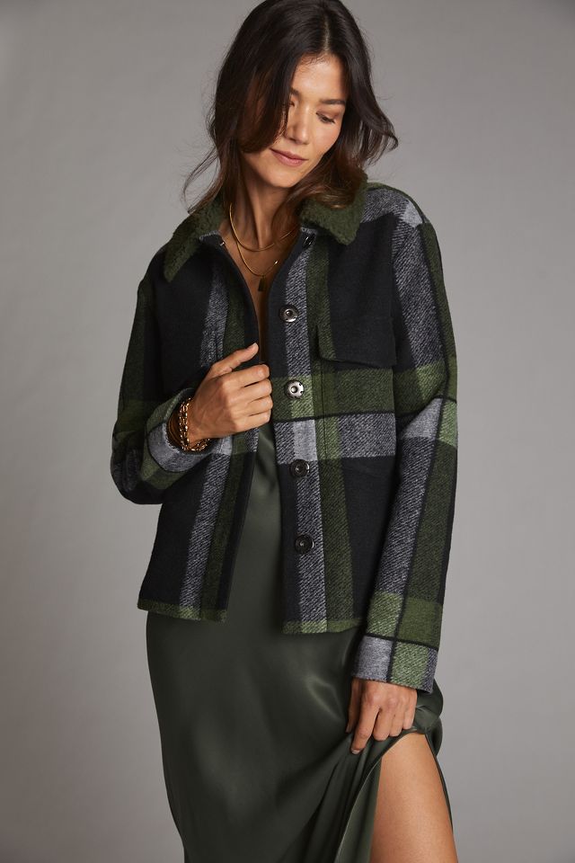 Anthropologie plaid jacket sales