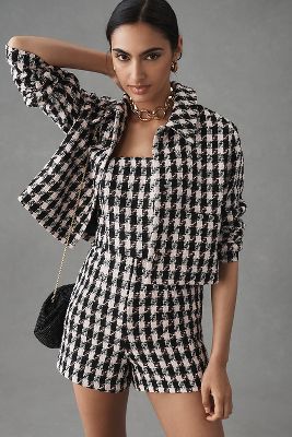 Hutch Cropped Tweed Blazer