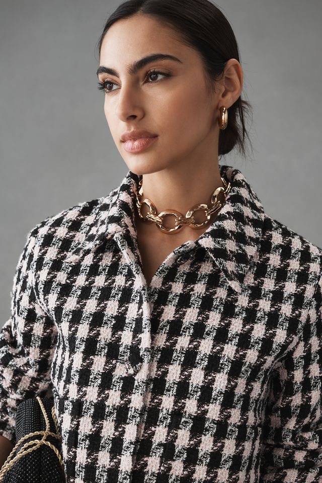 Hutch Cropped Tweed Blazer #1