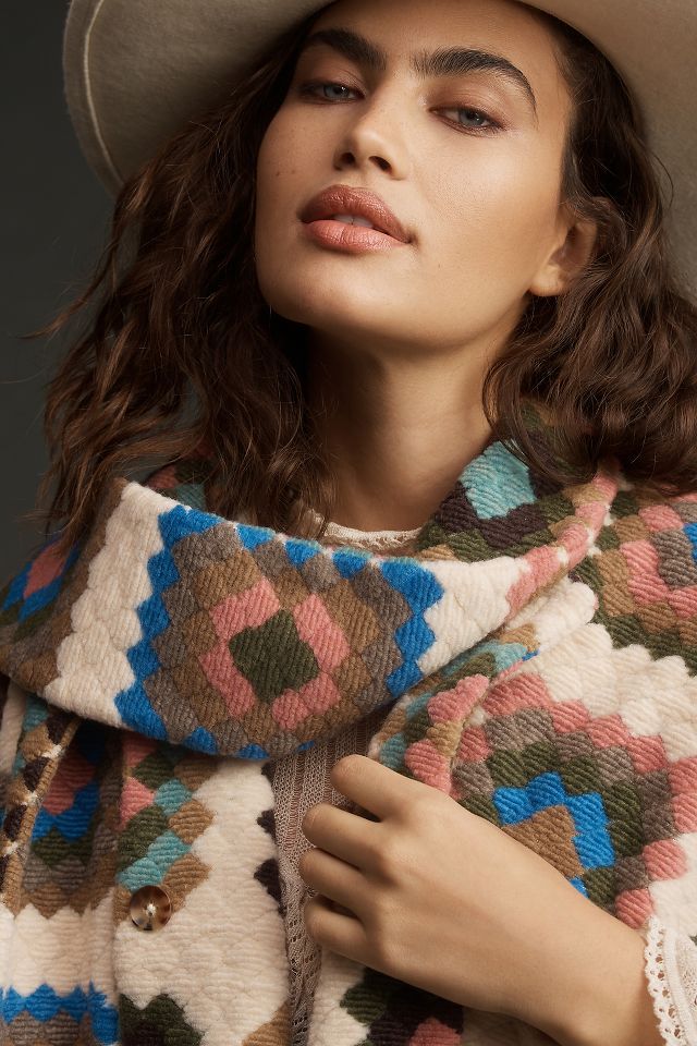 Hutch Rai Reversible Crochet Poncho | Anthropologie