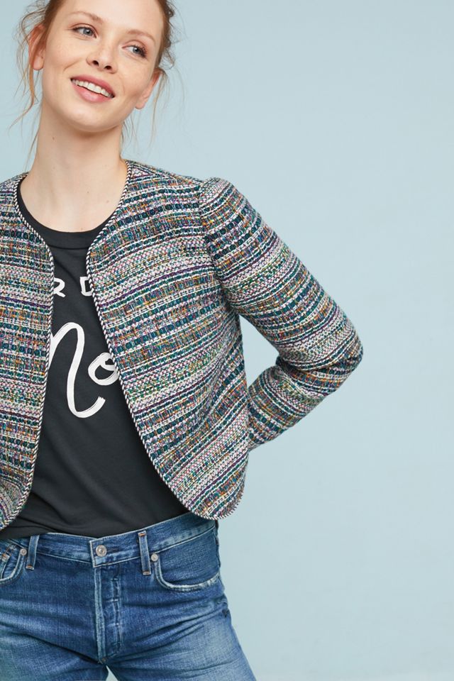 Cropped Tweed Jacket | Anthropologie
