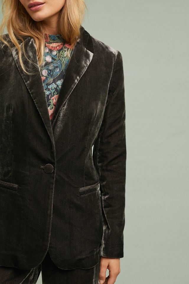 Gallery Velvet Blazer #1