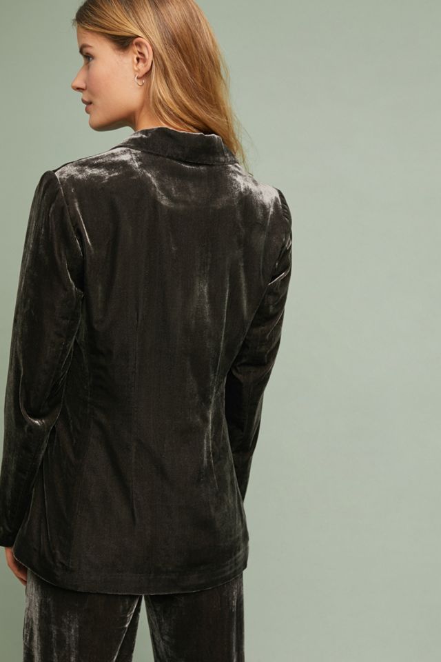 Gallery Velvet Blazer #4