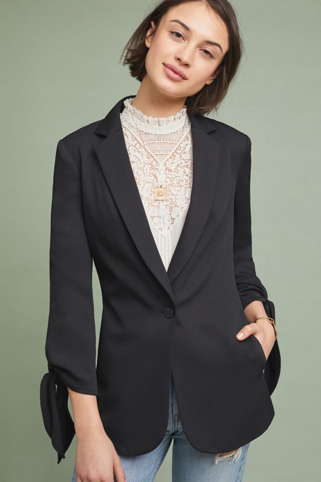 Tied-Sleeve Blazer #3