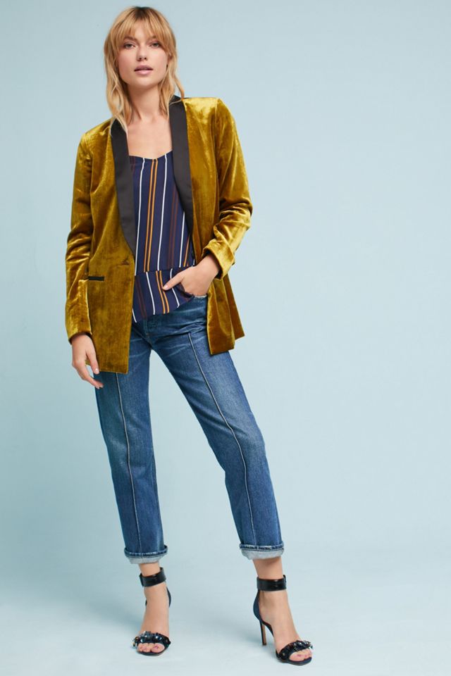 Velvet Tuxedo Blazer #3
