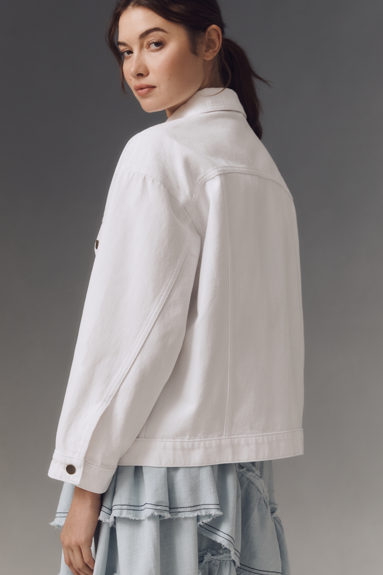 The Weston Denim Boyfriend Jacket by Pilcro