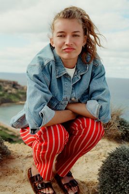 Seventy + Mochi Star Chore Denim Jacket | Anthropologie