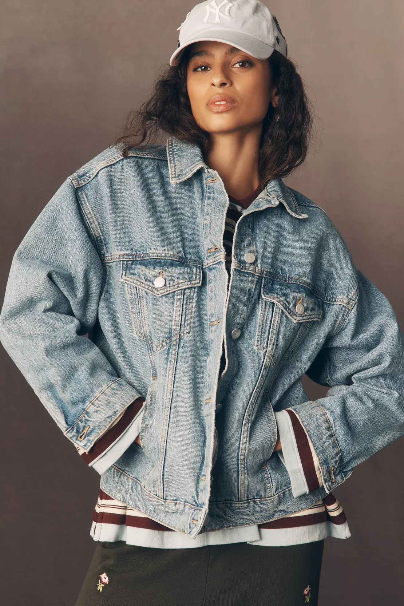 The Weston Denim Boyfriend Jacket by Pilcro