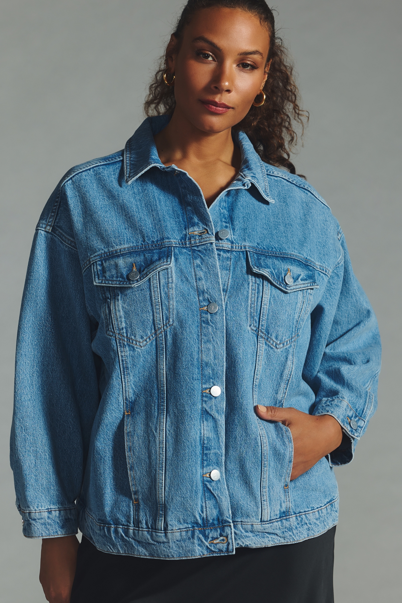 The Denim Boyfriend Jacket by Pilcro