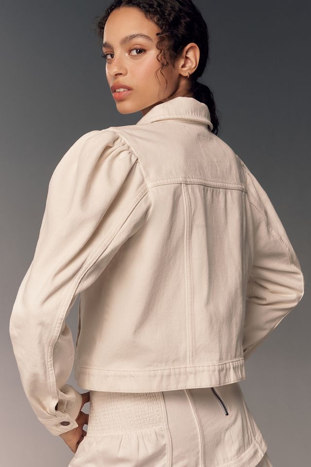Pilcro Puff-Sleeve Denim Jacket #3