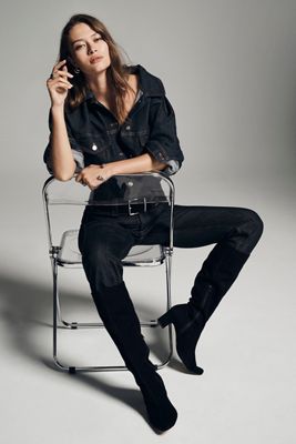The Weston Denim Boyfriend Jacket by Pilcro
