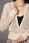 Pilcro Stitchy Bomber Cardigan Sweater