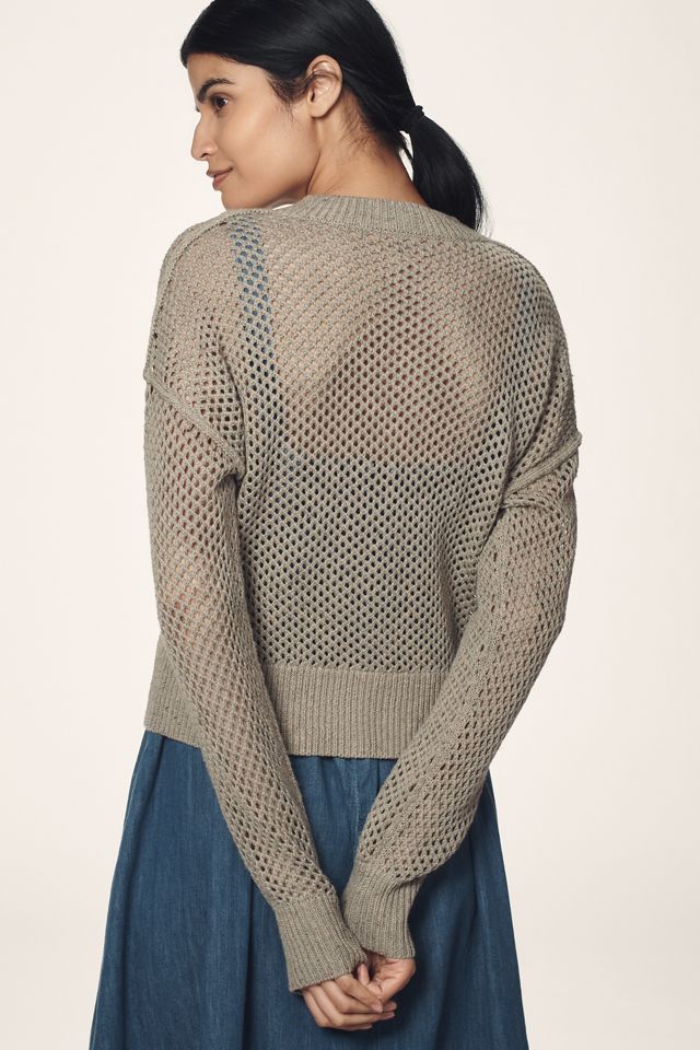 Pilcro Stitchy Bomber Cardigan Sweater #1