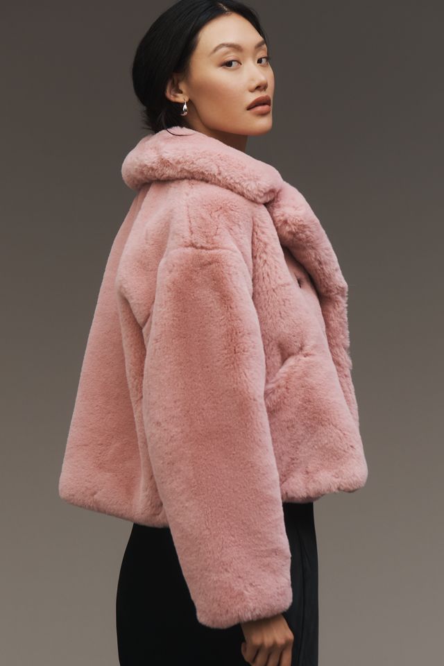 Noize Loretta Faux-Fur Crop Jacket #2