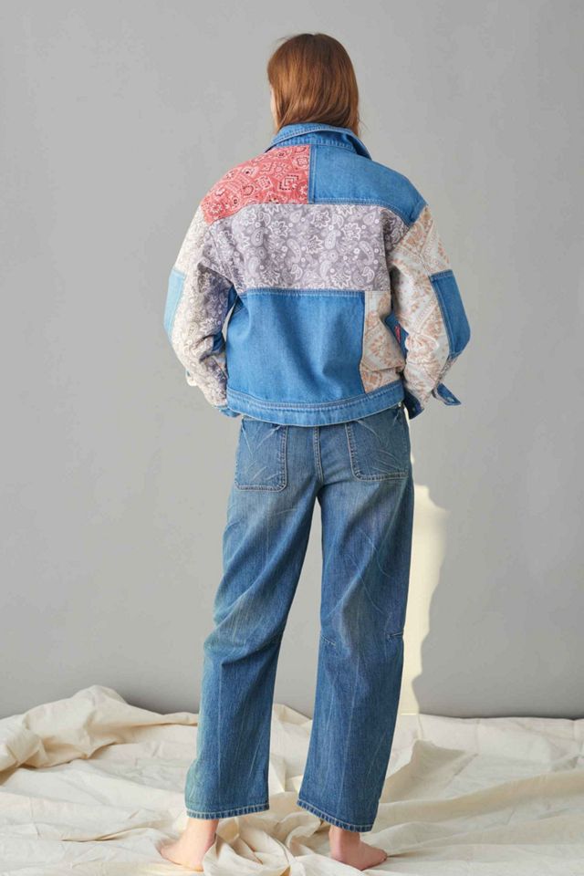 希少✨アンソロポロジー パッチワークデニムジャケット Anthropologie Faria Patchwork Denim Trucker Jacket | Anthropologie