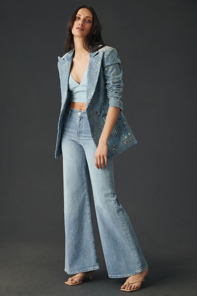 Driftwood Embroidered Denim Jacket | Anthropologie