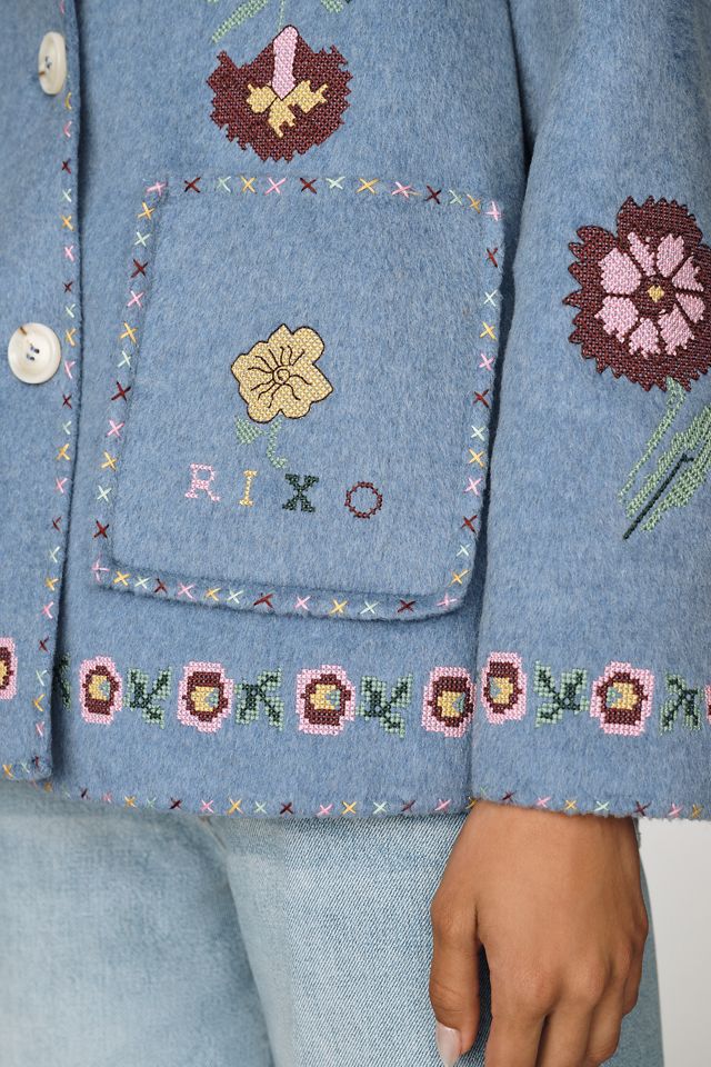 RIXO Tashia Juliette Embroidered Jacket #2