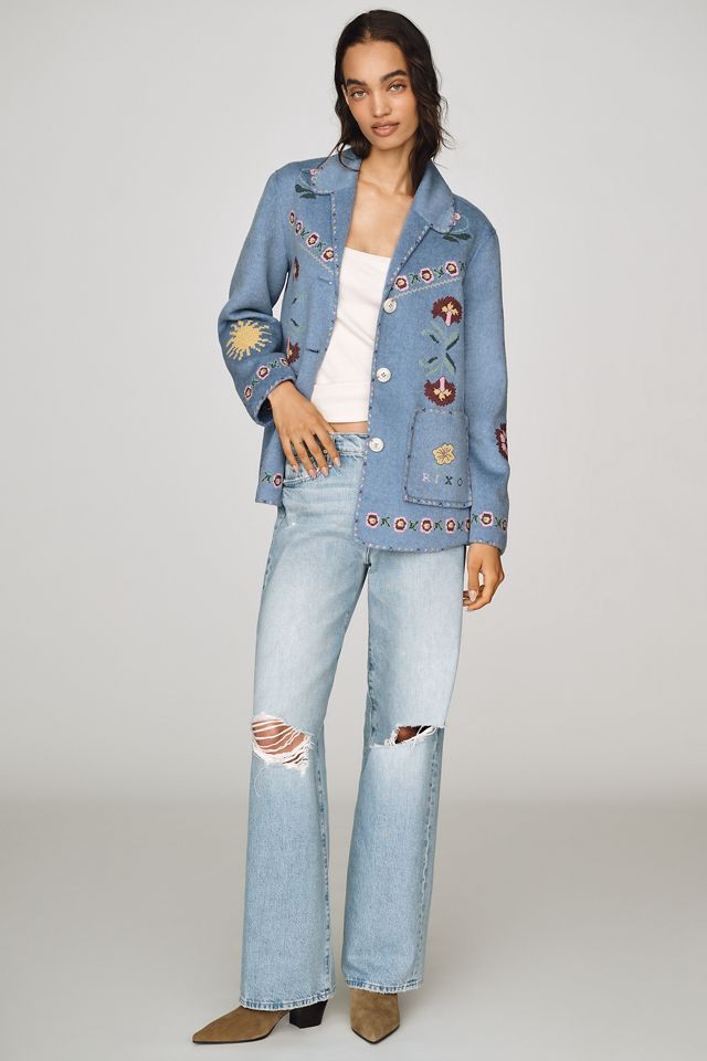 RIXO Tashia Juliette Embroidered Jacket #3