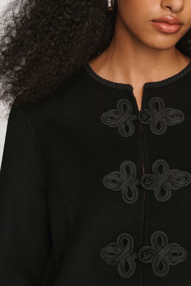 RIXO Inga Embroidered Fringe Jacket #2