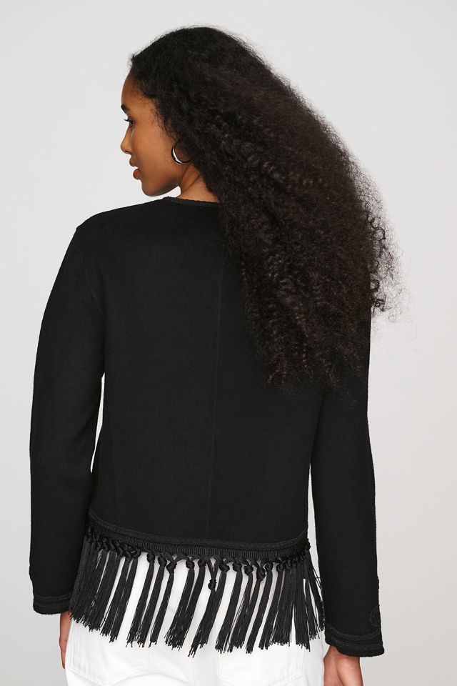 RIXO Inga Embroidered Fringe Jacket #3