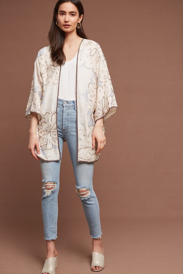 Floral Silk Kimono Jacket #2