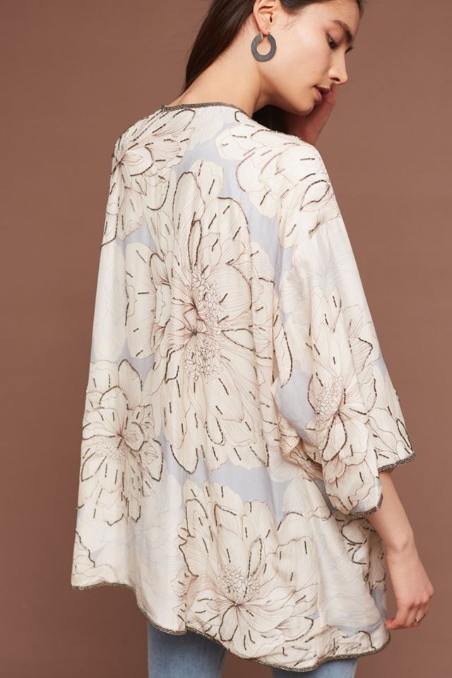 Floral Silk Kimono Jacket #3