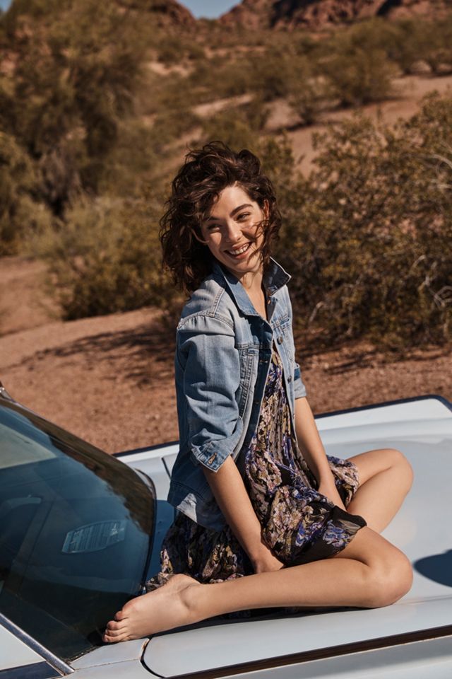 Pilcro Indigo Denim Boyfriend Jacket #4